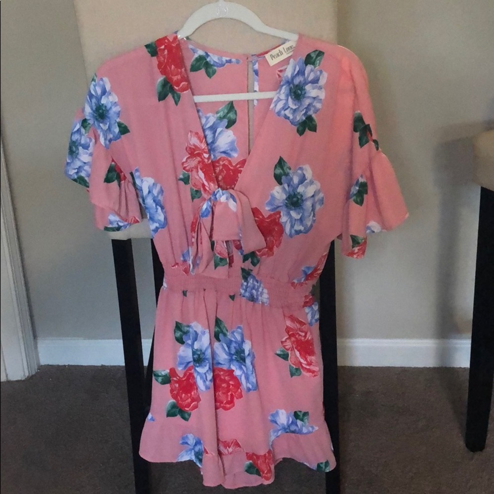 Pink Lily Romper